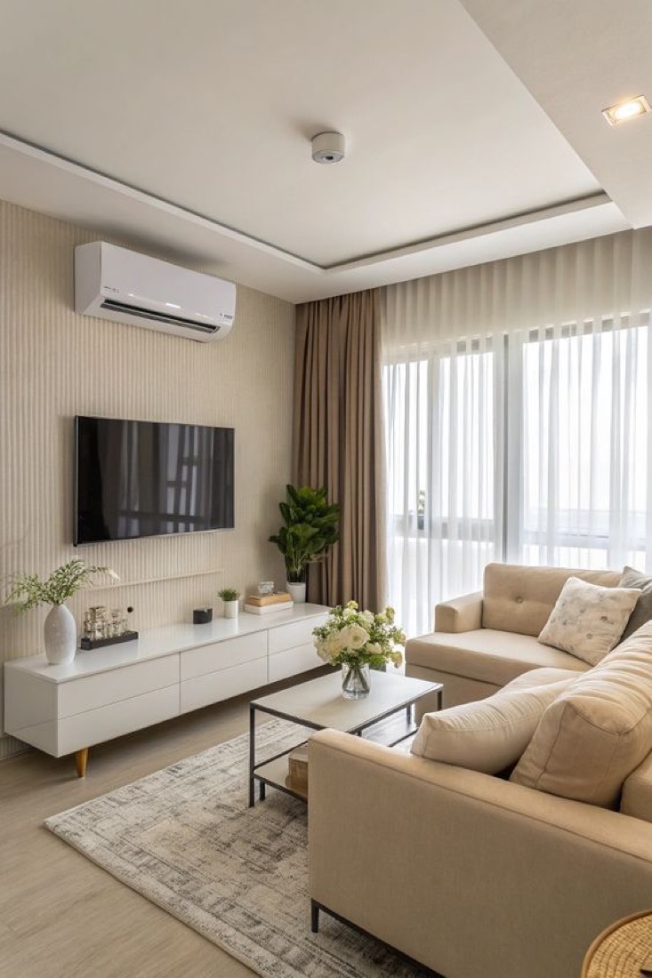 Teppich Wolle cremeweiß